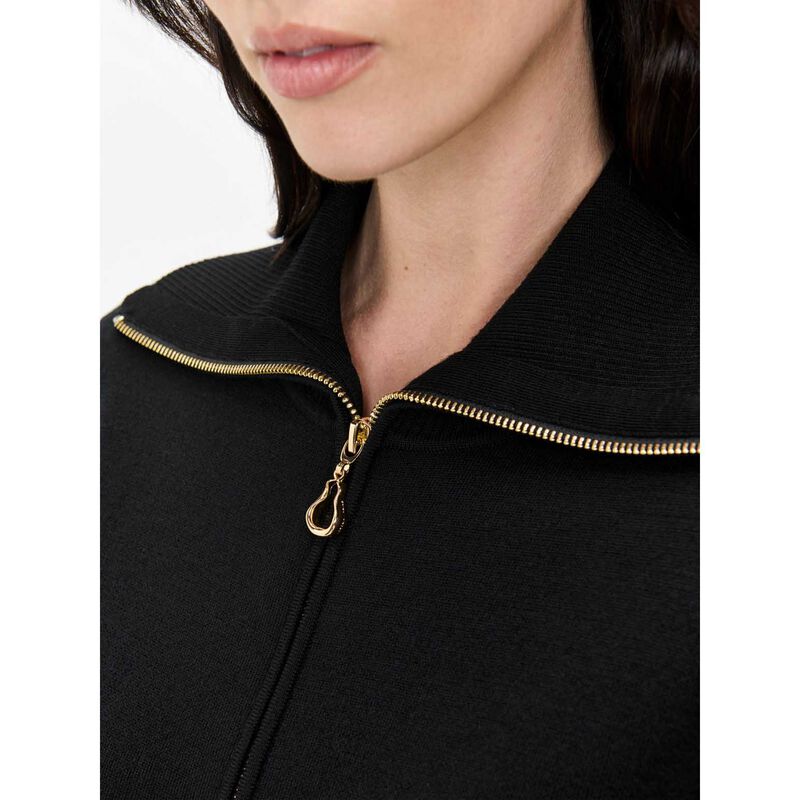 Veronika Maine Merino & Cotton Zip Up Cardigan image number 5